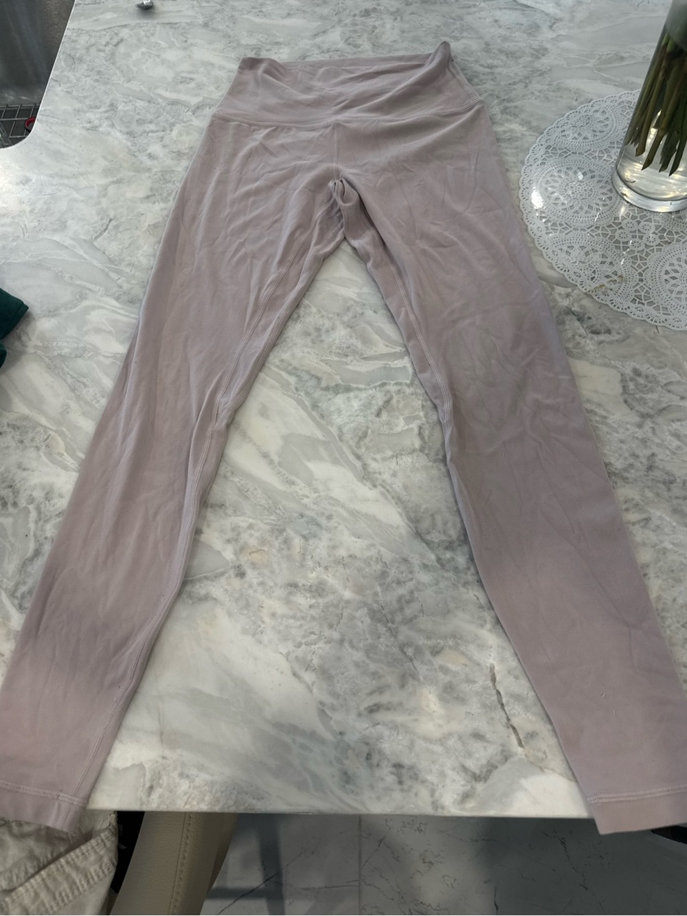 Lululemon align leggings light purple/grey size 6
